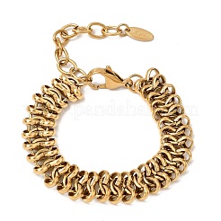 Bracelets à maillons en acier inoxydable chirurgical 316L de 12 mm&nbsp;SA-CBAB122-04G