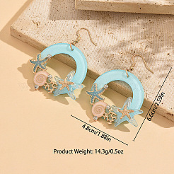 Boucles d'oreilles en alliage émaillé&nbsp;WGF042D-01