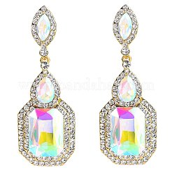 Orecchini strass ciondola ottone&nbsp;FS-WG9D6B6-10