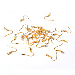 Laiton couleur or boucle d'oreille crochets&nbsp;X-EC135Y-NFG