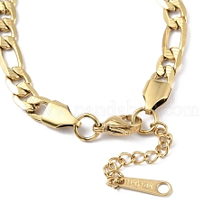 Ionenplattierung (IP) 304 Edelstahl Figaro Kette Armbänder für Männer Frauen&nbsp;BJEW-M293-08G