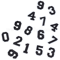 Toppe in feltro di lana numero 0~9 da stirare/cucire&nbsp;AJEW-WH0308-314