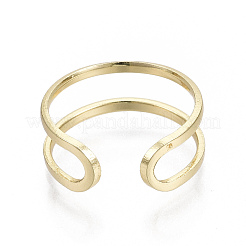 Messing Manschettenfingerringe&nbsp;X-RJEW-N030-003-NF
