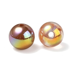 Placcatura uv perline acriliche iridescenti arcobaleno&nbsp;OACR-F004-04C