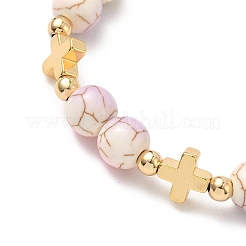 6 Stück 6 Farben Herz mit Auge Legierung Emaille Charm Armbänder&nbsp;BJEW-JB12287