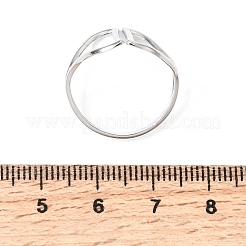 Anelli aperti con polsino in acciaio inossidabile 304&nbsp;RJEW-P188-02H-P