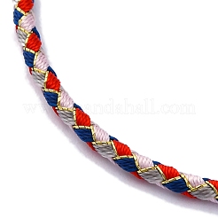 Fabrication de bracelets tressés en cordon polyester&nbsp;MAK-Z003-01P-29
