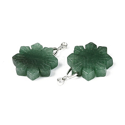 Colgantes naturales aventurina verde&nbsp;G-T144-12H