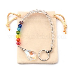 Chakra hoja cristal suncatcher radiestesia péndulo colgantes&nbsp;PALLOY-JF00461-01