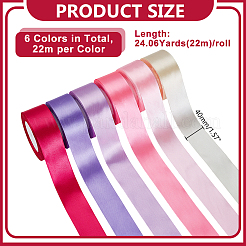 6 Rollen 6 Farben Polyesterband&nbsp;OCOR-HY0001-81
