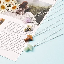 Colliers pendentif pierres précieuses naturelles&nbsp;NJEW-JN03624