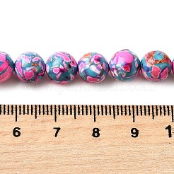 Brins de perles de magnésite naturelle teintes&nbsp;G-L617-D01-8mm-05
