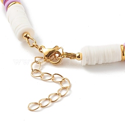 Collares de cuentas de heishi de arcilla polimérica&nbsp;NJEW-JN03504-02