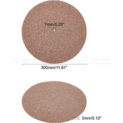 Flache runde Korkplattenmatte&nbsp;DIY-WH0258-43