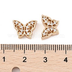 Cremagliera placcatura micro ottone spianare perline zirconi&nbsp;KK-F879-09G