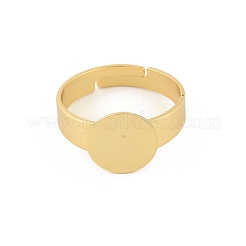 Verstellbare Fingerringe aus Messing&nbsp;KK-A272-14G