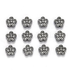 Perline di fiori 3d in lega di stile tibetano&nbsp;K08WW052