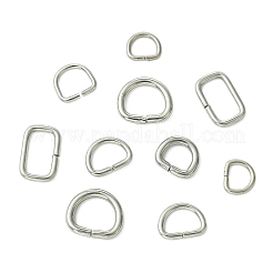 60 Stück 6 Stile 304 Edelstahl D-Ringe&nbsp;STAS-CJ0003-36