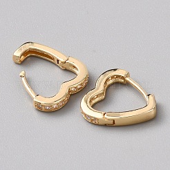 Orecchini a cerchio in ottone&nbsp;EJEW-WH0023-13G