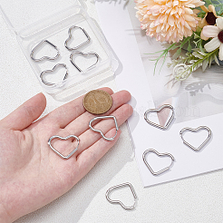 6 paire de 3 styles de boucles d'oreilles créoles en acier inoxydable 304&nbsp;EJEW-UN0003-29C