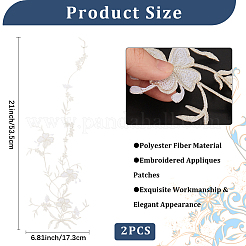 Patchs thermocollants/cousus en polyester&nbsp;PATC-WH20005-13C