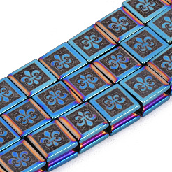 Electroplate non magnetici ematite sintetico fili di perline&nbsp;G-Q986-008