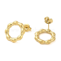Orecchini a bottone in acciaio inossidabile 304&nbsp;EJEW-G364-23G