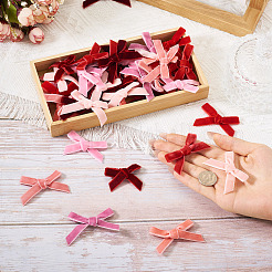 54 pz 9 colori accessori per costumi con fiocco in velluto&nbsp;DIY-TA0012-09B