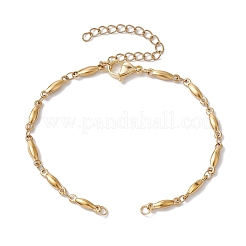 2 pièce de 2 couleurs de bracelet à maillons en acier inoxydable 304&nbsp;AJEW-JB01245