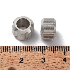 Anlaufgeschützte europäische Perlen aus 303 Edelstahl&nbsp;STAS-Q302-11A-P