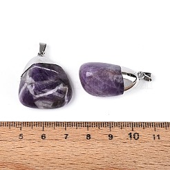 Natürlichen Amethyst Edelsteinanhänger&nbsp;G-N360-05P-03
