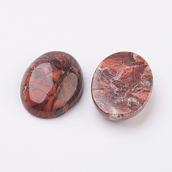 Natürliche brecciated Jaspis flach zurück Cabochons&nbsp;G-G741-30x40mm-02