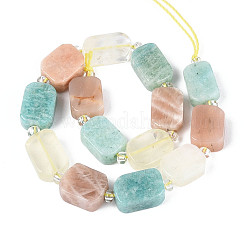 Fili di perline di quarzo limone naturale&nbsp;G-N358-02A-08