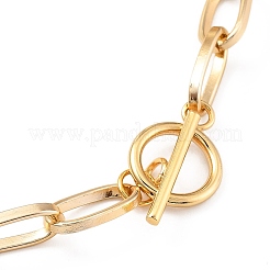 Colliers chaîne trombone acrylique et aluminium&nbsp;NJEW-JN02953-05