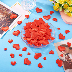 300 pièce de 3 styles de confettis en forme de cœur en éponge polyester&nbsp;DIY-TA0012-61