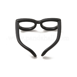 Offener Manschettenring aus Messing mit Brillengestell für Damen&nbsp;LS-RJEW-F140-140EB