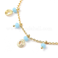 Messing Wirbel Charm Armbänder&nbsp;BJEW-JB05696