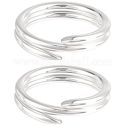 5 pièce 925 anneaux fendus en argent sterling&nbsp;STER-BBC0009-45B