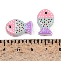 Perles en verre peintes&nbsp;X-LAMP-F036-02A