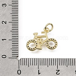 Pendenti in zirconi cubici trasparenti in micro pavè di ottone&nbsp;CU-L001-06G