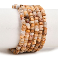 Natur verrückt Achat Perlen Stränge&nbsp;G-G345-C04-2x4mm