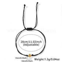 Pulseras trenzadas con cordón de poliéster ajustable&nbsp;EW2287-1