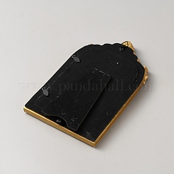 Goldharz-Fotorahmen-Ring-Organizer-Ausstellungsständer mit Samtmatte&nbsp;ODIS-WH0038-272-1