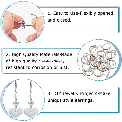 Boucles d'oreilles à levier en acier inoxydable 304&nbsp;STAS-SP0001-01B