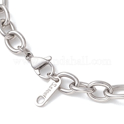 Collane a catena Figaro in acciaio inossidabile 304 da 7 mm per donna&nbsp;NJEW-JN05925