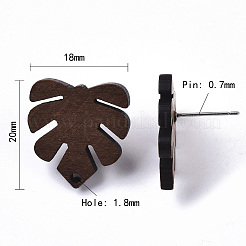 Accessoires de boucles d'oreilles à thème tropical&nbsp;MAK-CJ0001-15