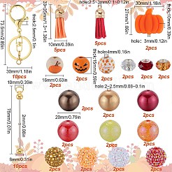 Kit de fabrication de porte-clés en fer perlé pour Thanksgiving&nbsp;DIY-SC0025-17