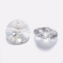 Facettierten Glas Strass Charms&nbsp;RGLA-F049-6mm-001BS