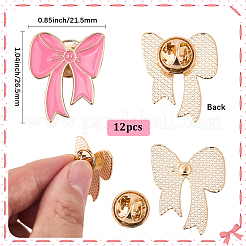 12 pieza de alfileres de esmalte con lazo&nbsp;JEWB-SC0001-82