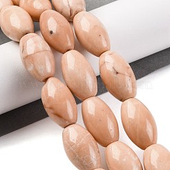 Bianco naturale giada tinti fili di perline&nbsp;G-H040-C01-01